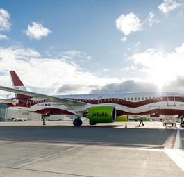 A similar special livery Air Baltic presented on the occasion of 100 years of Latvian independence.