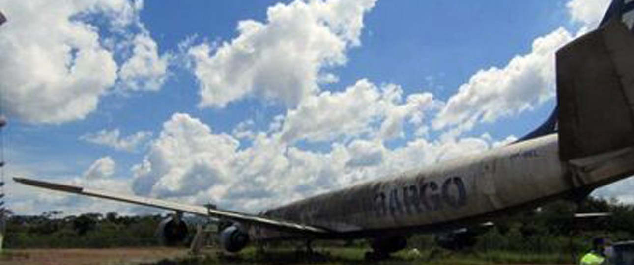 Geparkt am Flughafen São Paulo-Guraulhos: Heute gibt das Flugzeug ein trauriges Bild ab.