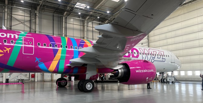 Airbus A321 Neo von Wizz Air: Es ist das 250. Flugzeug für den ungarischen Billigflieger.