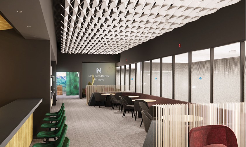 Die Lounge von Northern Pacific bietet Platz für 50 Gäste.
