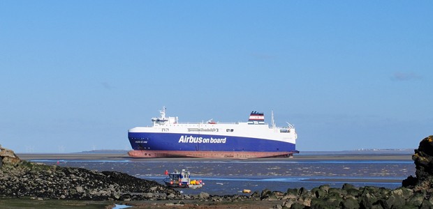 Die Ciudad de Cadiz auf der Sandbank: Wertvolle Fracht.