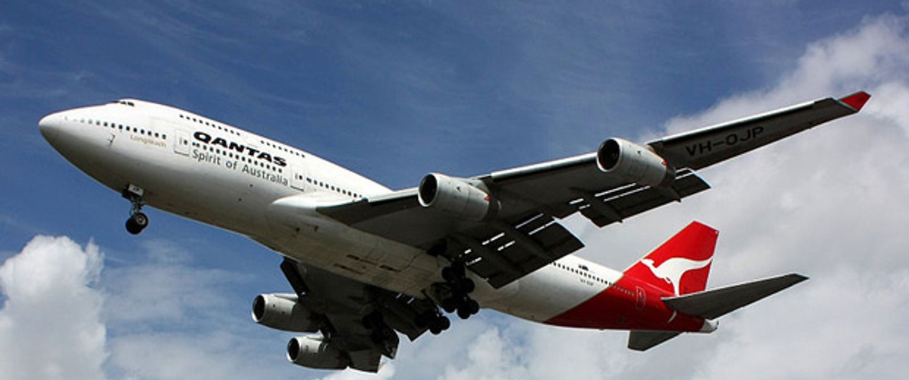 B747 von Qantas: Die Airline überholt die Rolls-Royce-Turbinen.
