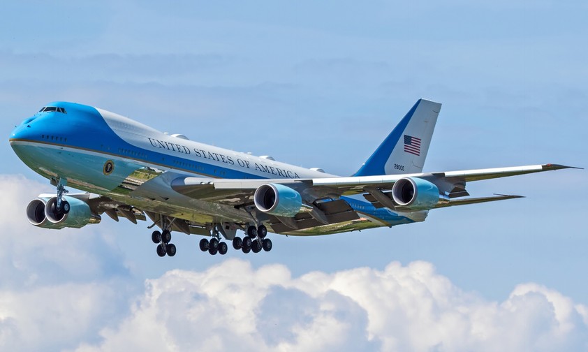 Boeing 747 als Air Force One: Dieses Mal nicht in Zürich zu sehen.