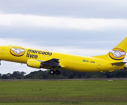 Boeing 737-400 von Mercado Libre, die sich in Brasilien Mercado Livre nennt: Bessere Wiedererkennung und Logistik.