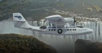 Catalina II im Flug: Pan American Airways System plant Luxus-Flüge.