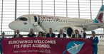 Die D-AENA im Hangar in Düsseldorf: Warum dieses Kennzeichen?