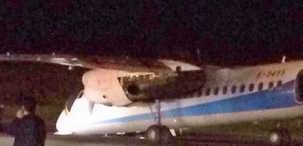 Die verunfallte MA60 von Joyair: Zuerst ging alles gut.