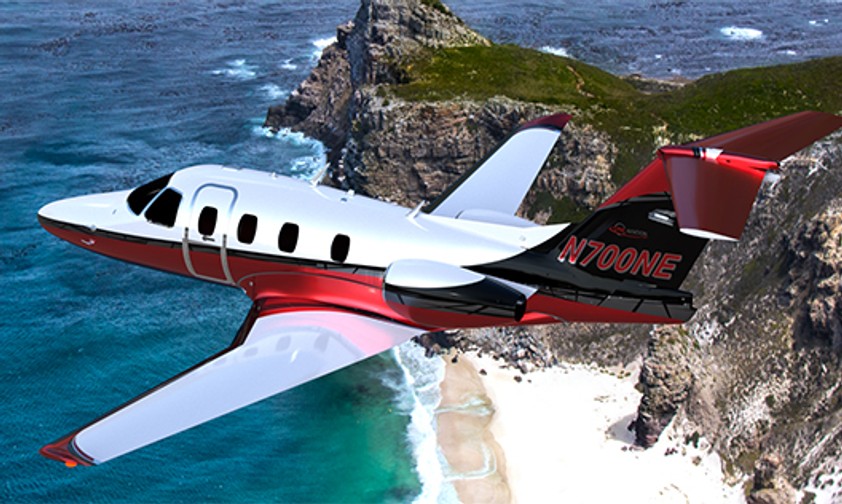 Rendering der Eclipse 700: Neuer Businessjet im unteren Preissegment.