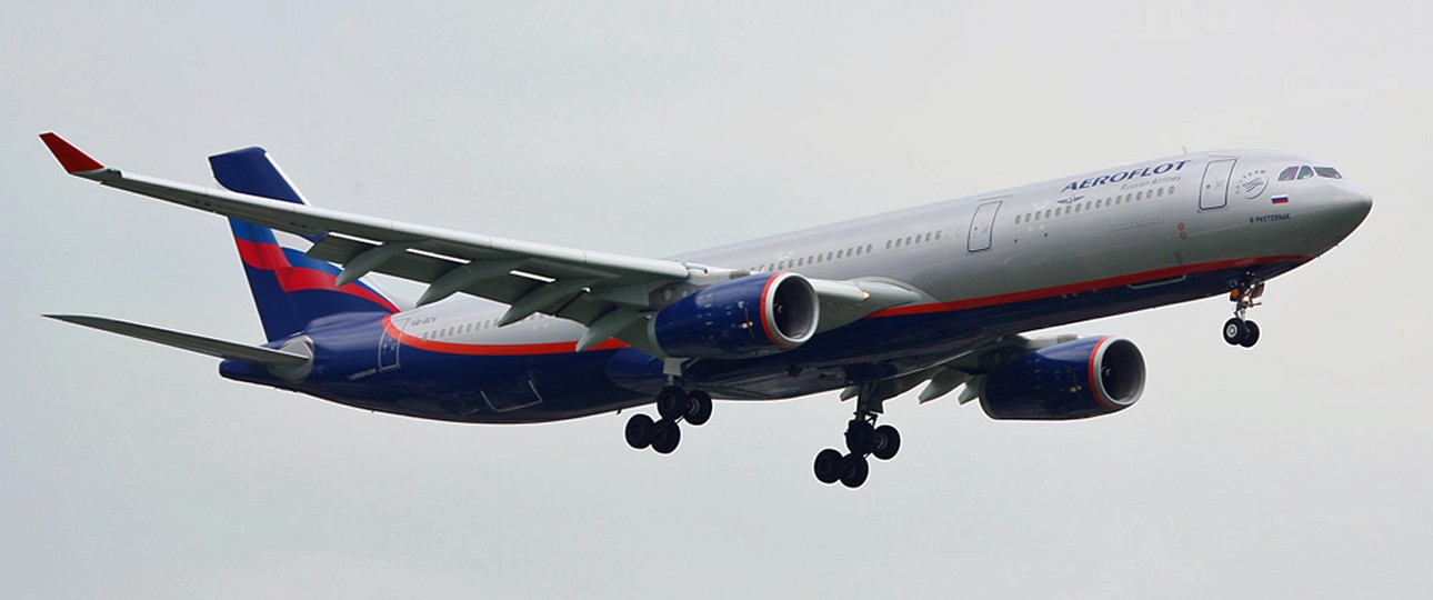 Airbus A330 von Aeroflot: Eine Maschine wurde in Colombo in Ketten gelegt.