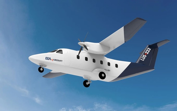 Die Lus-222 von  EEA Aircraft: Erstflug im Jahr 2028 geplant.