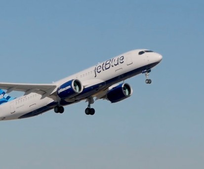 Airbus A220 von Jetblue: In New York gelandet.