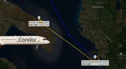 boeing 757 korfu duesseldorf brindisi