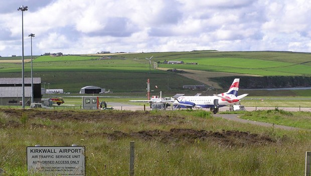 Kirwall Airport: Bald auch bei schlechtem Wetter erreichbar.