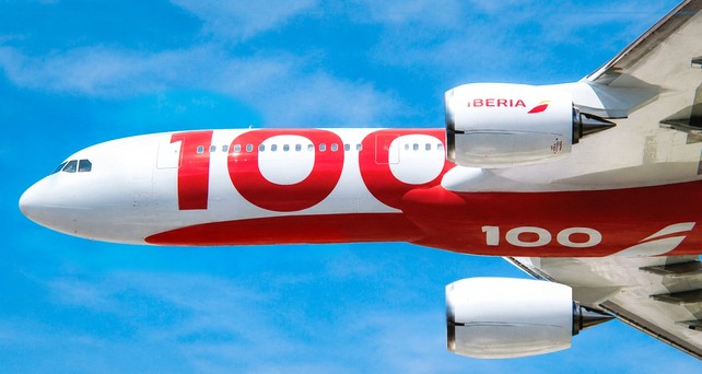 iberia 100 jahre design flugzeug