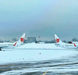 Boeing 737-900 in Lion-Air-Lackierung in Moskau: gehen an S7 Airlines.