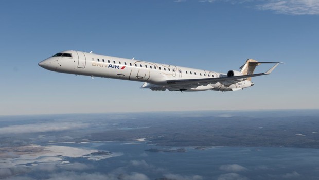 Bombardier CRJ1000 von Britair: Die Airline muss sparen.