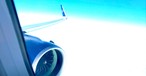Blick aus einem Airbus A320 Neo von Aegean Airlines: Vie zu neidriger Anflug in Genf.