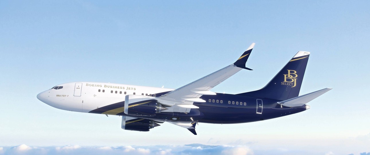 Eine Boeing 737-7 BBJ: Boeing bietet jetzt 144 vorgefertigte  Möglichkeiten ...