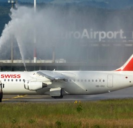 Der letzte Flug von Swiss verlässt Basel: LX486 vom 31. Mai 2015 nach London City.