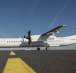 Dash 8 von Avanti Air: Die Airline wird künftig die Flüge für Air Uniqon durchführen.