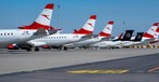 Flieger von Austrian Airlines: Lange am Boden.