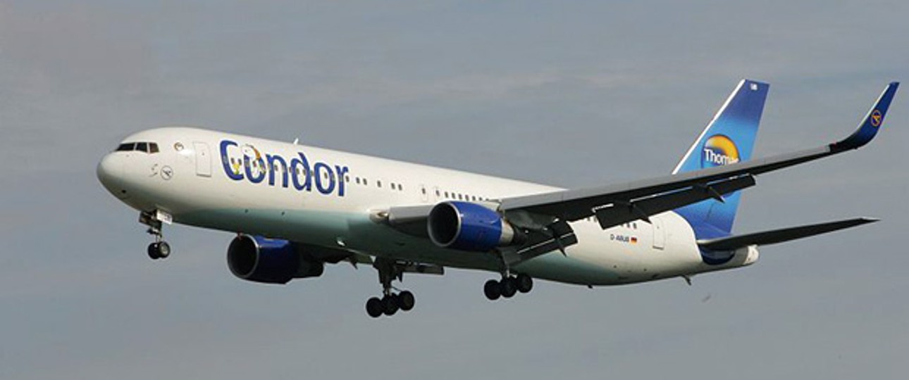 D-ABUB von Condor: Brachte die Passagiere schließlich ans Ziel – fast, zumindest.