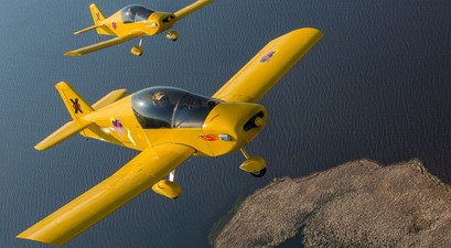 Sonex Onex im Formationsflug: Der Hersteller ist insolvent.