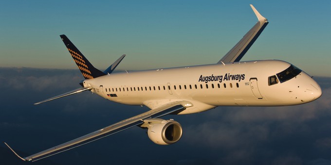 Augsburg Airways führte die Embraer 195 in den Lufthansa Regional Verbund ein