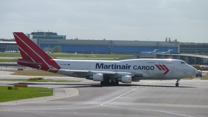 Eine Boeing 747-400 F von Martinair.