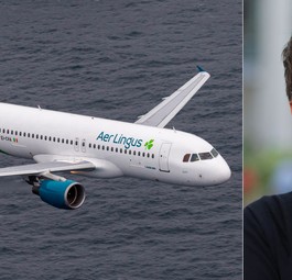 Jet von Aer Lingus und Lynne Embleton: Zurück im Passagiergeschäft.