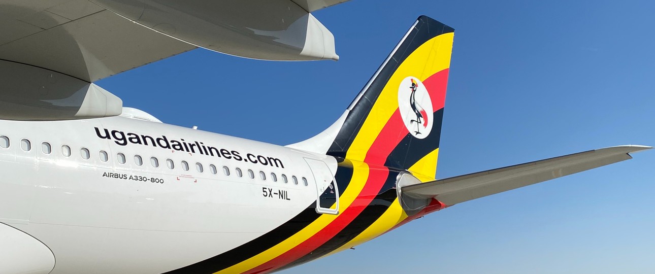 Airbus A330-800 von Uganda Airlines: Bisher zur auf einer Route unterwegs.