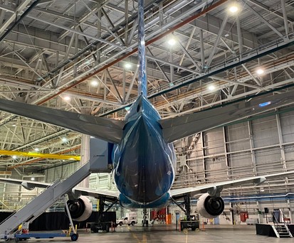 Boeings 787 Eco Demonstrator in Seattle: Fortschritt bei Nachhaltigkeit ist zentral.