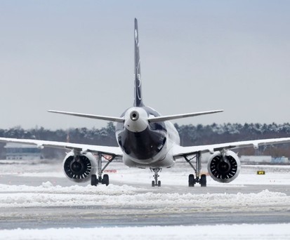 Winter am Flughafen Frankfurt: Viel Arbeite, wenns mal wirklich schneit.