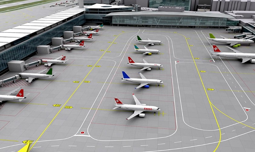 Weil es um rund 50 Meter versetzt gebaut wird, entstehen im Hof neue Standplätze für fünf Flugzeuge.