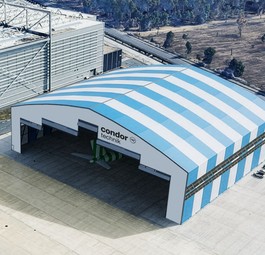Neuer Condor-Hangar: So etwa soll er einst aussehen.