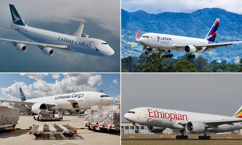 Die Zahlen des Airline-Dachverbandes Iata für das Jahr 2023 zeigen die Verteilung des Luftfrachtgeschäftes auf die Weltregionen. Auf ...
