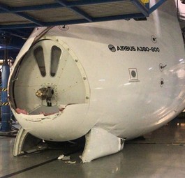 Damaged Airbus A380: Costly repair.
