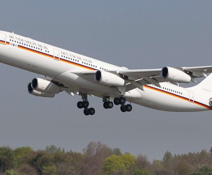 Der Airbus A340-300 der Luftwaffe: Nicht mehr im Dienst.