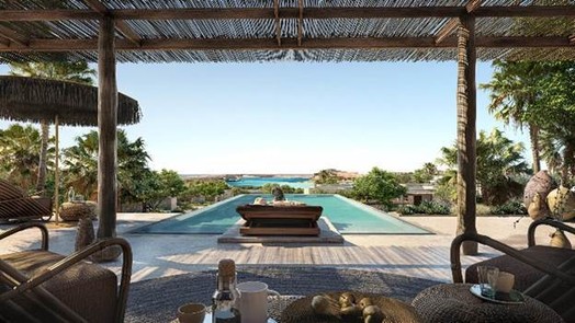 Die Strandresidenzen im Six Senses AMAALA, eingebettet in die einzigartige Landschaft
