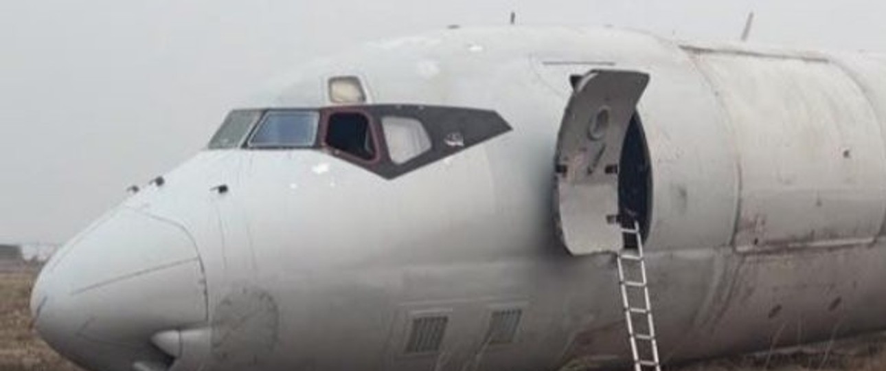 Die verunfallte Douglas DC 8: Ist schon ein echter Oldie.