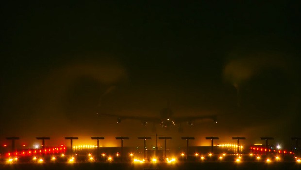Airbus A340 von Swiss: Märchenhafte Landung