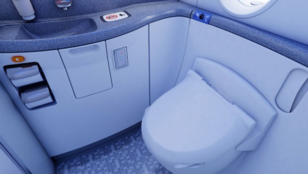 Mehr Luxus sogar auf dem Klo: Die Toiletten der ANA-Dreamliner sind mit Bidets ausgestattet.