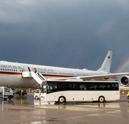 Airbus A340 der Flugbereitschaft: Die «Theodor Heuss» und «Konrad Adenauer» werden 2022 ausgeflottet.