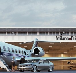 Businessjet am Flughafen Linate: Das Flughafenmanagement hat die Preise massiv erhöht.