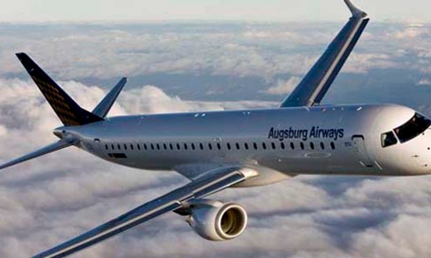 Embraer 195 von Augsburg: Die Lufthansa verzichtet.