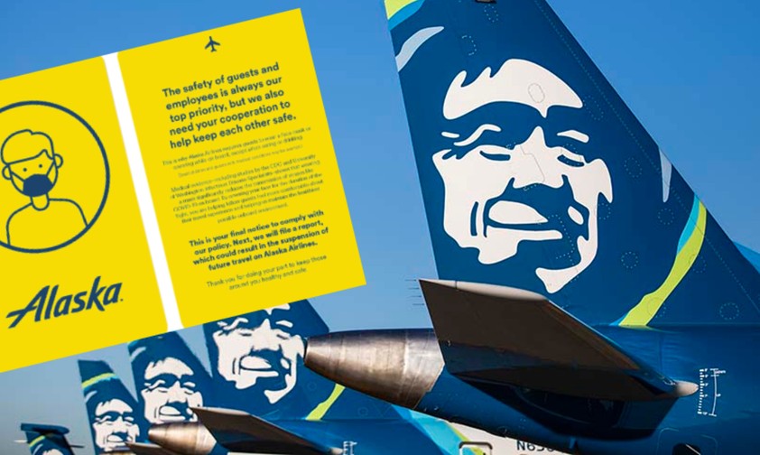Gelbe Karte und Jets von Alaska Airlines: Letzte Warnung.
