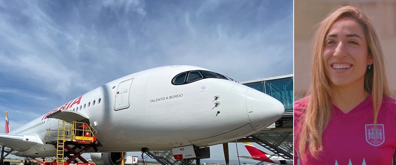 Airbus A350, Siegestor-Schützin Olga Carmona: Zurück nach Madrid.