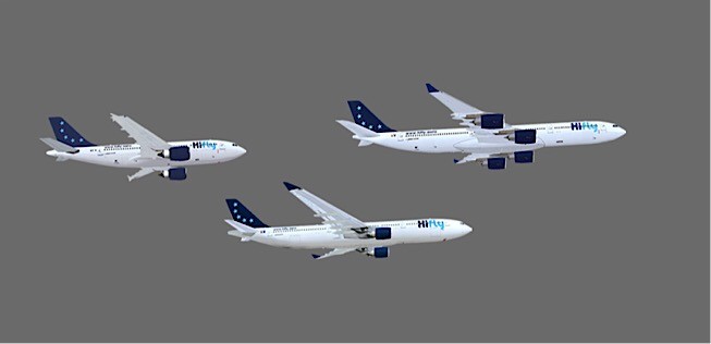 Flugzeug von Hi Fly: Die Fluglinie stößt in eine neue Dimension vor.