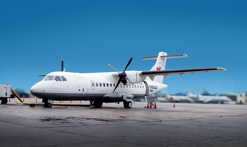 ATR 42 von Overland Airways: Bleibt vorderhand am Boden.
