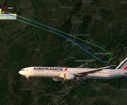 air france boeing 777 300 er dreh um